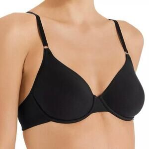 Hanro Size 36B Cotton Sensation Underwire Bra Black Style 1363